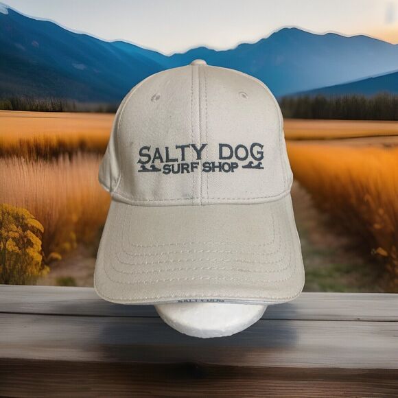 Salty Dog Surf Shop Panama City Beach FL Adjustable Strap Baseball Hat Cap - Picture 1 of 8